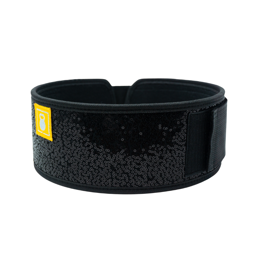Black Magic (sparkle) 4" Weightlifting Belt - 2POOD