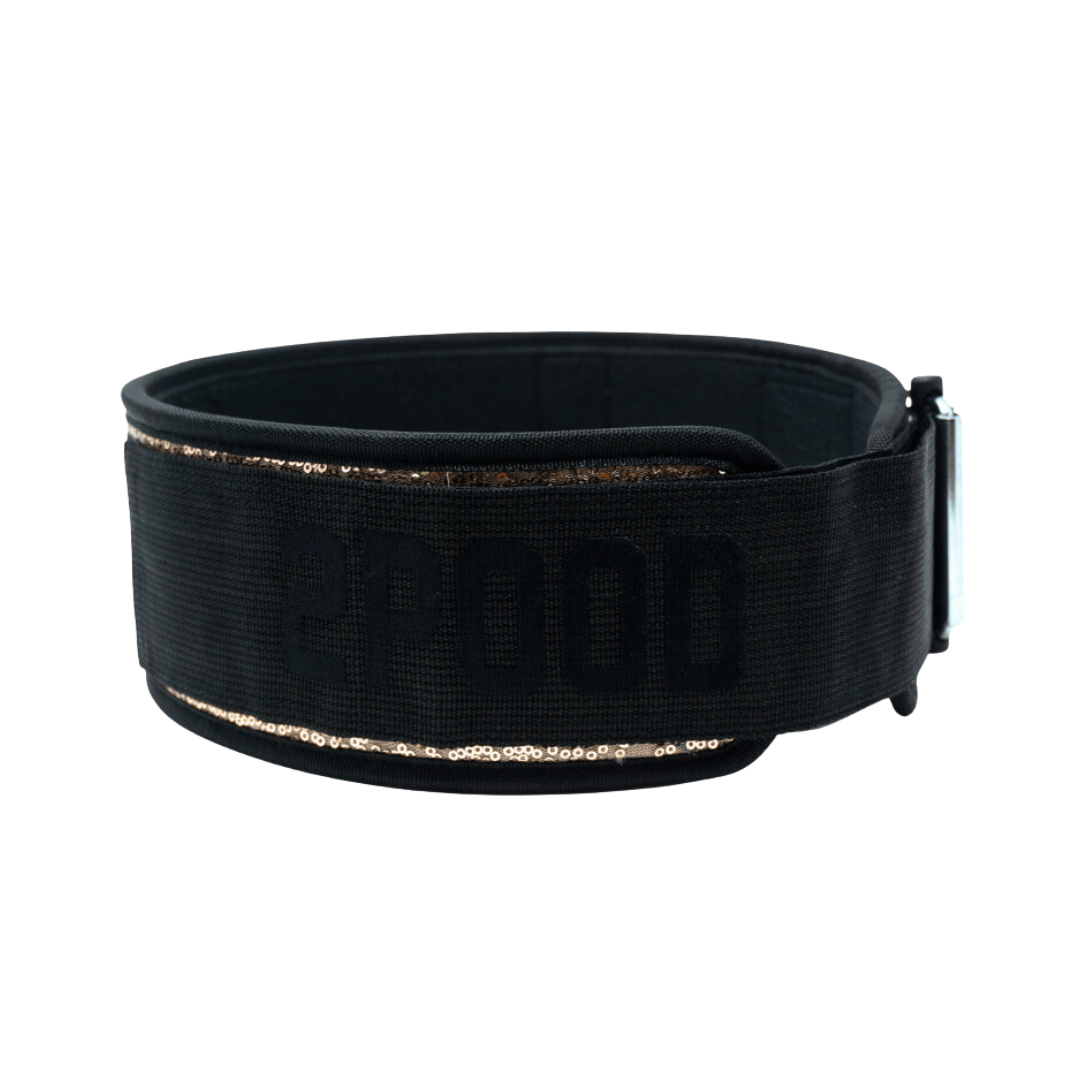 Classy Bling Rose Gold 4" Weightlifting Belt - 2POOD